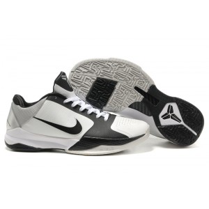 nike kobe 5 blanc gris noir