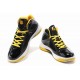 Chaussures de basket-ball air jordan aero flight Noir Blanc Jaune