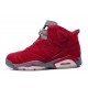 air jordan 6 retro raging bull rouge gris en nubuck