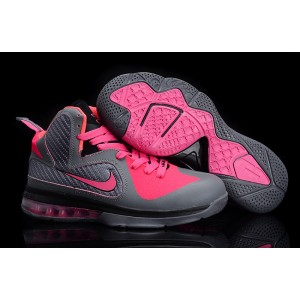 basket lebron james 9 rose gris femme