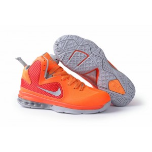 basket lebron james 9 orange gris femme