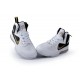 LeBron 9 femme blanc noir or