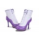 jordan air max 11 talon haute blanc violet