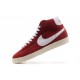 chaussures de basket rétro nike blazer en daim haute bordeaux blanc