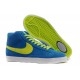 Nike Blazer Mid Premium daim bleu vert en daim