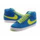 Nike Blazer Mid Premium daim bleu vert en daim