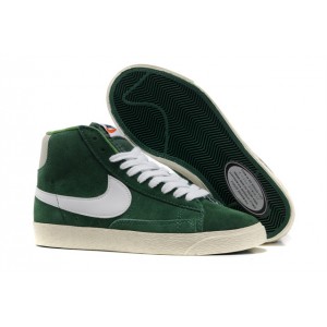 nike blazer mid suede vintage femme vert blanc