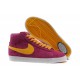 nike blazer daim vintage rose jaune femme