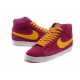 nike blazer daim vintage rose jaune femme