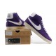 chaussures Nike Blazer violet blanc pour femme