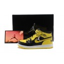 air jordan 1 retro pour enfant noir jaune