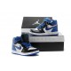 AJ 1 Phat enfant noir bleu blanc