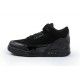 nike air jordan 3 retro pour enfants tout noir