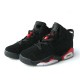 Jordan 6 retro femme noir et rouge