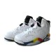 Air Jordan femme 6 blanc rouge jaune