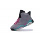 air jordan 6 pour fille Miami Vice gris vert rose