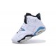 jordan retro 6 blanc bleu noir femme