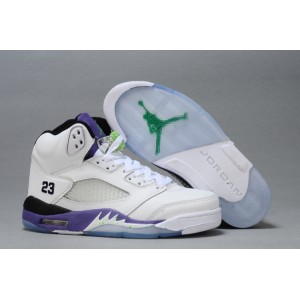 jordan femme retro 5 blanc violet