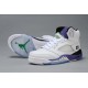 jordan femme retro 5 blanc violet