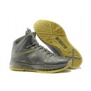 chaussure lebron james 10 jaune gris