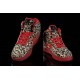 jordan nike leopard femme rouge