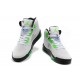 Air Jordan V Quai 54 blanc vert femme