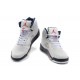 air jordans V blanc rouge mairne pour femme