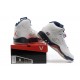 air jordans V blanc rouge mairne pour femme