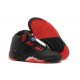 chaussure femme Jordan V Raging Bull noire rouge caoutchouc