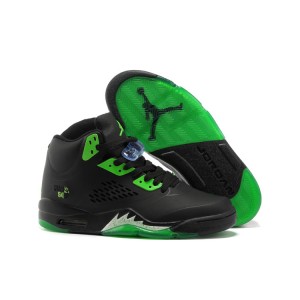 Air Jordan V Quai 54 noir vert radiant