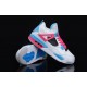 Jordan 4 gs South Beach femme blanc rose bleu