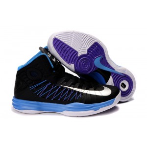 nike lunar hyperdunk plus noir bleu blanc pour fille