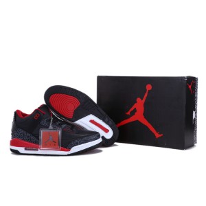 chaussures air jordan 3 noir et rouge