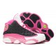 air jordan fille 13 noir blanc rose