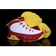 jordan 9 pour enfant Bentley Ellis blanc rouge jaune