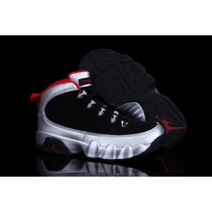 jordan 9 enfants noir argent