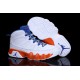 basket jordan 9 enfant blanc orange bleu