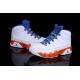 basket jordan 9 enfant blanc orange bleu