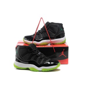 nike air jordan retro 11 noir vert blanc