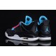 air jordan femme retro 4 noir bleu rose daim