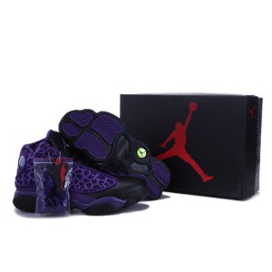 air jordan 13 leopard violet et noir