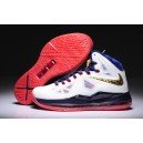 femmes lebron james 10 blanc rouge marine