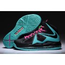 nike air lebron x femme noir turquoise