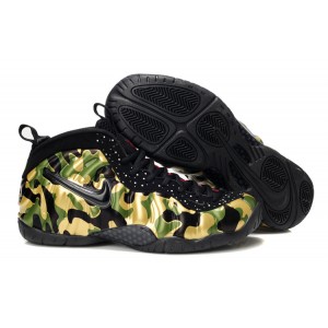Army Camo Nike Air Foamposite Pro noir vert