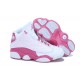 jordan 13 pour femme blanches rose