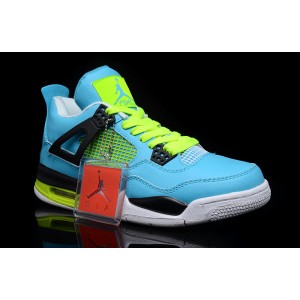 Air Jordan IV Doernbecher Flip bleu vert noir