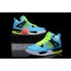 Air Jordan IV Doernbecher Flip bleu vert noir