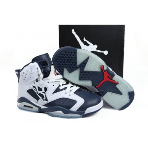 air jordan femme 6 blanc marine