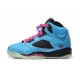 femmes jordan 5 bleu rose vernis glow