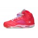 jordan 5 pour femme rouge rose